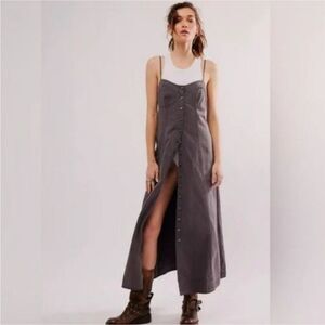FREE PEOPLE Just Jill Maxi Dress in Black Pearl